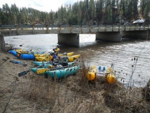 Cataraft crew on Latah Creek. Photo: Dan Schaffer