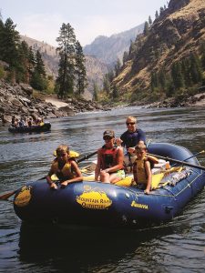 Salmon River float. Photo courtesy of Mountain River Outfitters