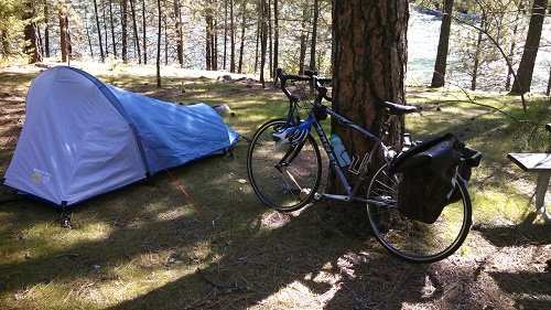 Riverside State Park Bike Camp. Photo: Hank Greer