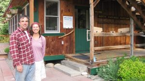 Steve and Kim at North Cascades Basecamp, a haven for nature lovers. Photo: S. Michal Bennett