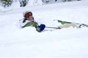 Smiling in the powder. Photo: Matt Sawyer, Ski Butternut