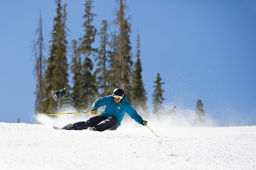 Kevin Luby skiing at Arapahoe Basin, CO during the 2012 Skiing Magazine Indie Ski Test. Photo courtesy of Keri Bascetta