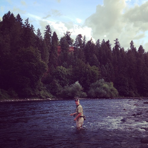 Jerry White fly fishing. Photo: Derrick Knowles