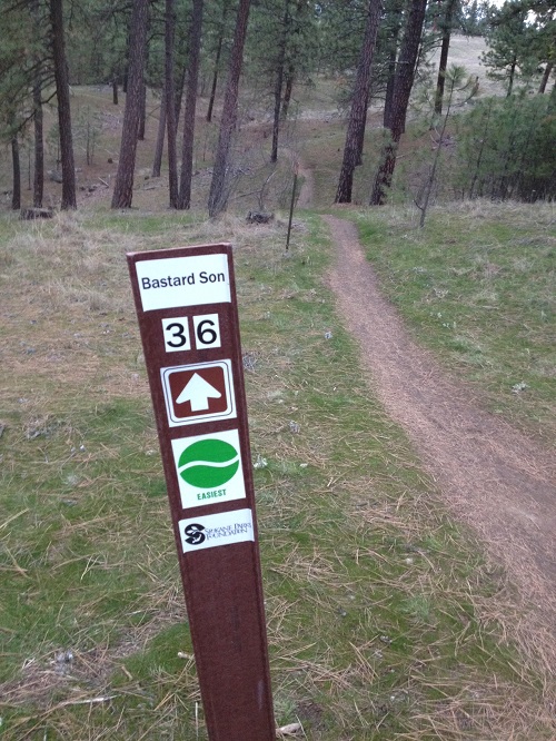 Trail sign at Camp Sekani