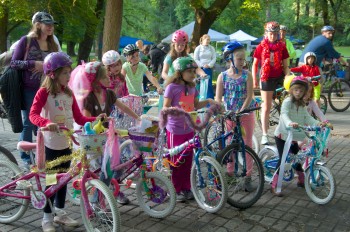 Summer Parkways bike decorating contest entrants. Photo: Hank Greer