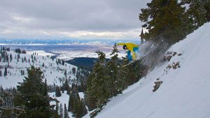 Jeff Yates tearing it up at Targhee. Photo: Bob Legasa.