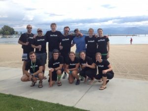 Team OTM at the end of the Spokane 2 Sandpoint Relay Run.