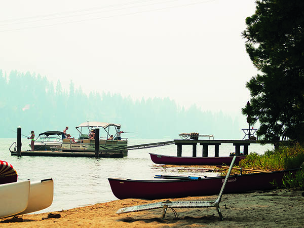 Smoky summer at Hayden Lake. // Photo: Shallan Knowles.