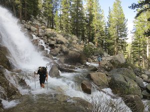 The largest water crossing so far. // Photo courtesy of Lauren Deland and Travis Nichols.