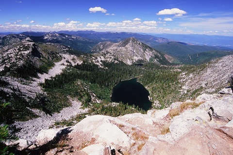 High-country views in North Idaho's Selkirk Mountains.