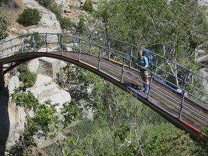 The easiest way over the canyon. // Photo courtesy of Lauren Deland and Travis Nichols.