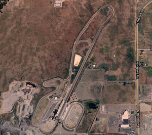 Photo of Spokane County Raceway Park from the air. 