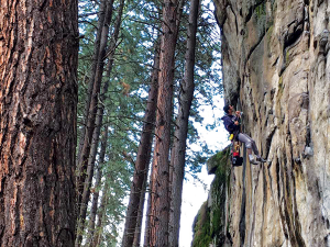 Photo of climber by Summer Hess.