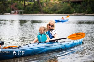 Photo of kayaker by Rachael Becker.