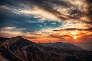 Photo of Utah at sunset.