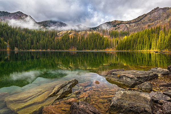 Photo of Hemlock Lake by Aaron Theisen.
