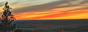 Photo of sunset over the Palouse.