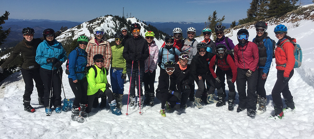 Photo of Leadman participants on Kellogg Peak.