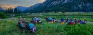 Camping at Sinlahekin wildlife area.