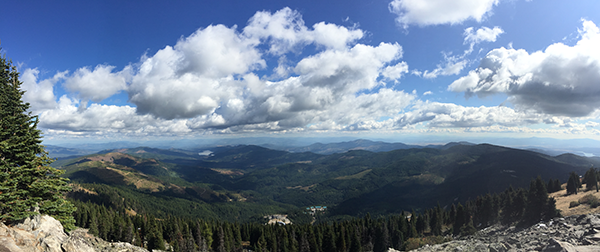 Panoramic view from the top of Mount Spokane.