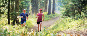 Photo of runners on Mt. Spokane