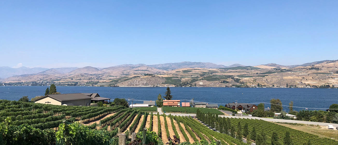 View of Field Hills Winery in Chelan.