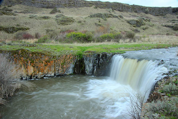 Photo overlooking waterfall.