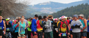 Photo of racers at start line.