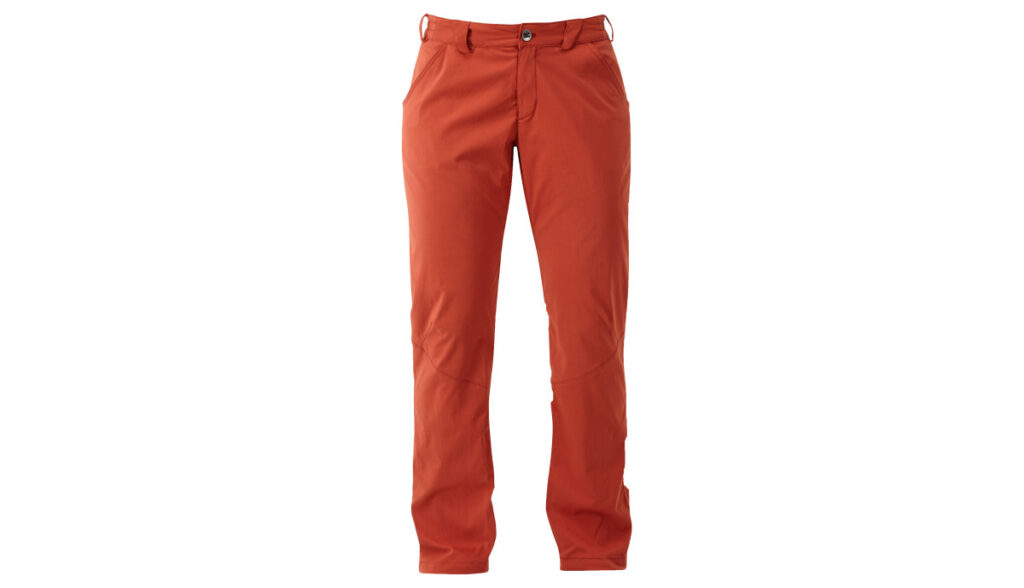 Orange pants.
