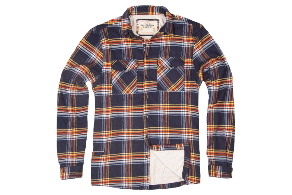 California Cowboy brand High Sierra shirt, daffy plaid.