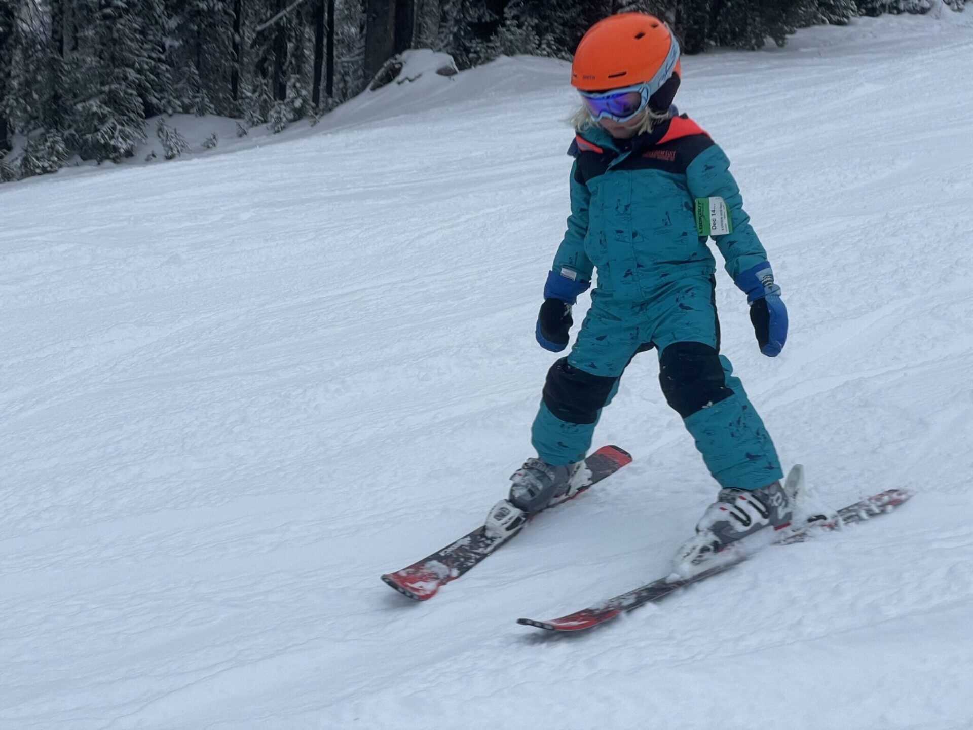 Child skiing.