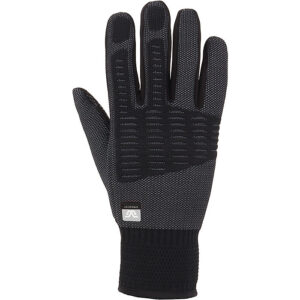 Gordini Tempo gloves: black with stretchy wrist cuff.