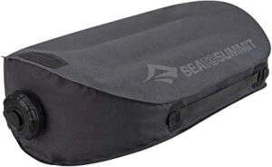 Sea to Summit large-capacity water storage bag, solid black.