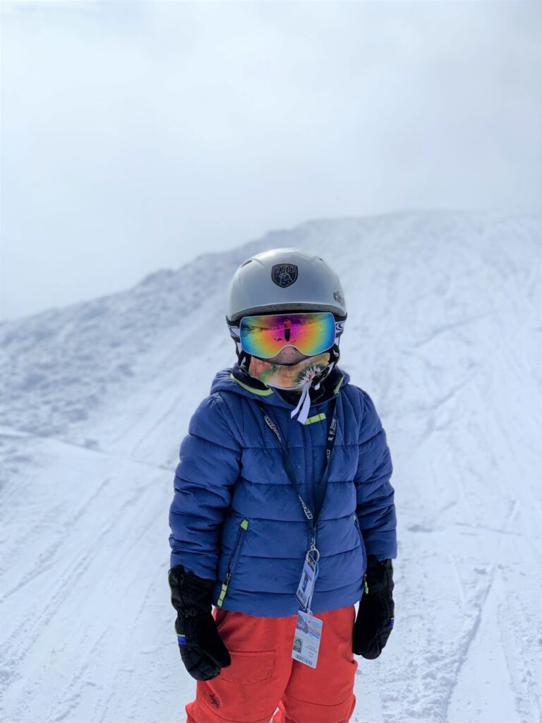 Jaxon Hamm snowboarding at Mt. Spokane.
