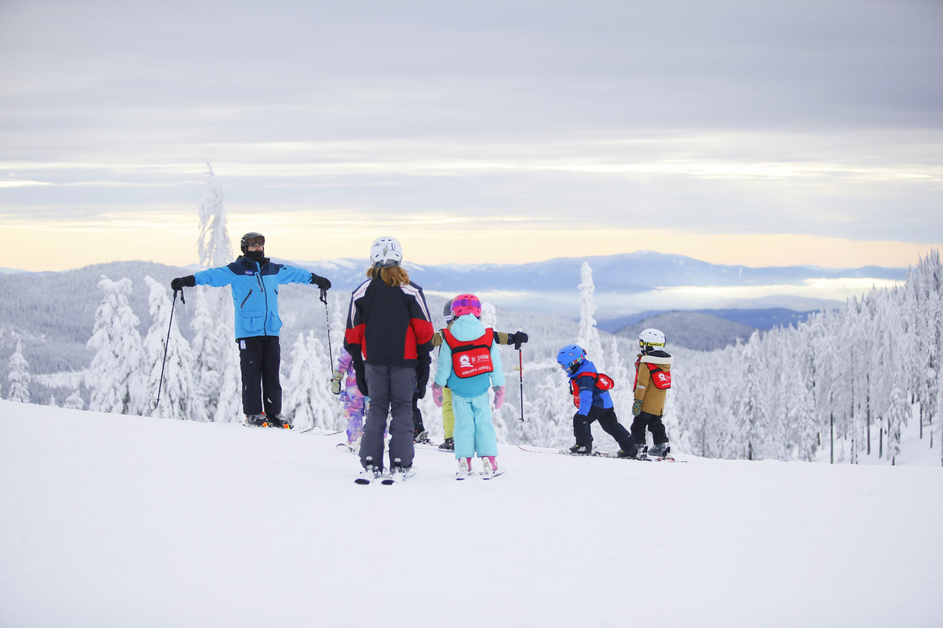 Ski lessons at Mt Spokane