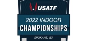 USATF logo for indoor national championships in Spokane.