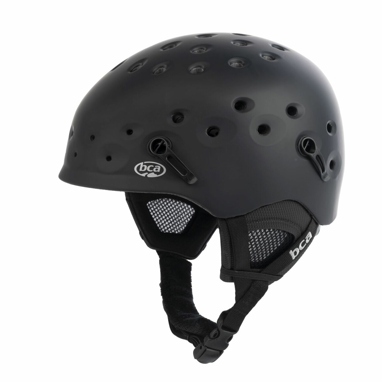 BC Air Backcountry Ski-Snowboard Helmet, solid black color.