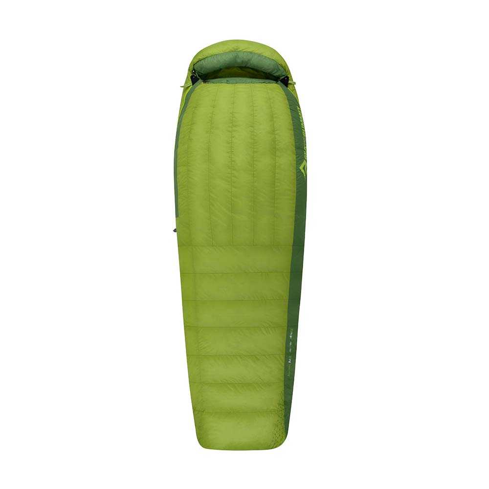 Sea to Summit Ascent down sleeping bag, mummy style, light lime green.egular_01