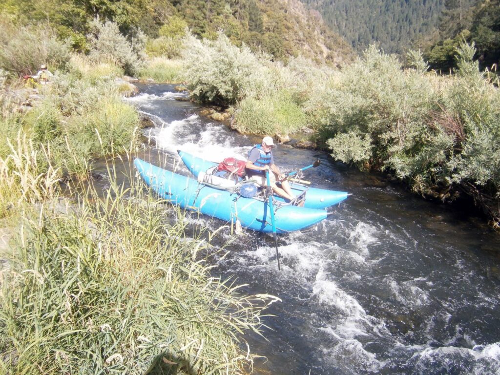 Rafting through Fish Ladder rapids on the Rogue River.