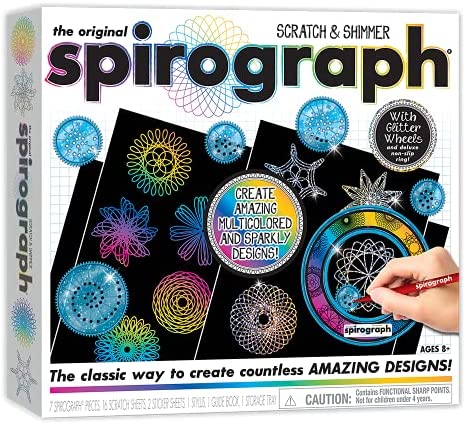 Box art set: Spirograph Scratch & Shimmer art design set.