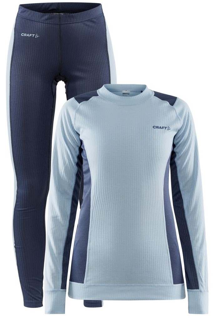 Craft Core Dry Baselayer Set for winter sports, including XC skiing, snowshoeing, and backcountry touring; available at Fitness Fanatics in Spokane Valley, WA.